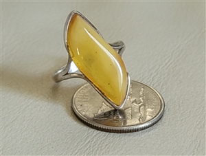 Butterscotch rare Baltic Amber handcrafted ring