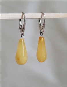 Butterscotch Baltic Amber dangle earrings 925