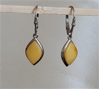 Natural Butterscotch Baltic Amber earrings 925