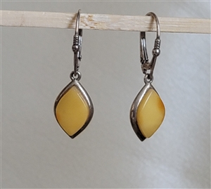 Natural Butterscotch Baltic Amber earrings 925