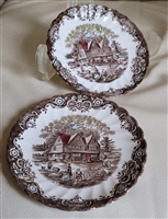 Heritage Hall ironstone saucers Johnson Brothers collectible vintage table setting accessories and gift for any occasion