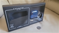 New old stock Coach signature hard plastic AirPods 3rd generation case in box charcoal