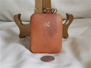 Brown leather Key Trainer by Buxton unisex accessories