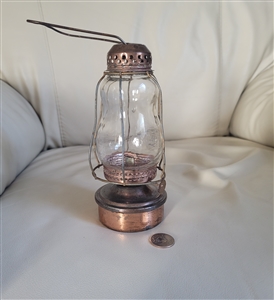Copper and glass Kerosene lamp Hong Kong