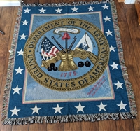Department of Army Seal USA throw blanket large