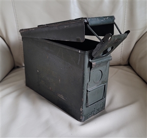 Metal military ammo box snap lock collectible