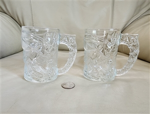 Vintage McDonalds Batman glass drinking mug