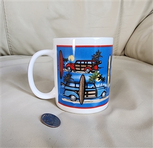 Woody Cars Hawaiian Islaners porcelain mug