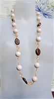 Elegant various shapes size plastic beads necklace