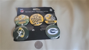 Packers 2011 NFL 2 inch buttons football decor