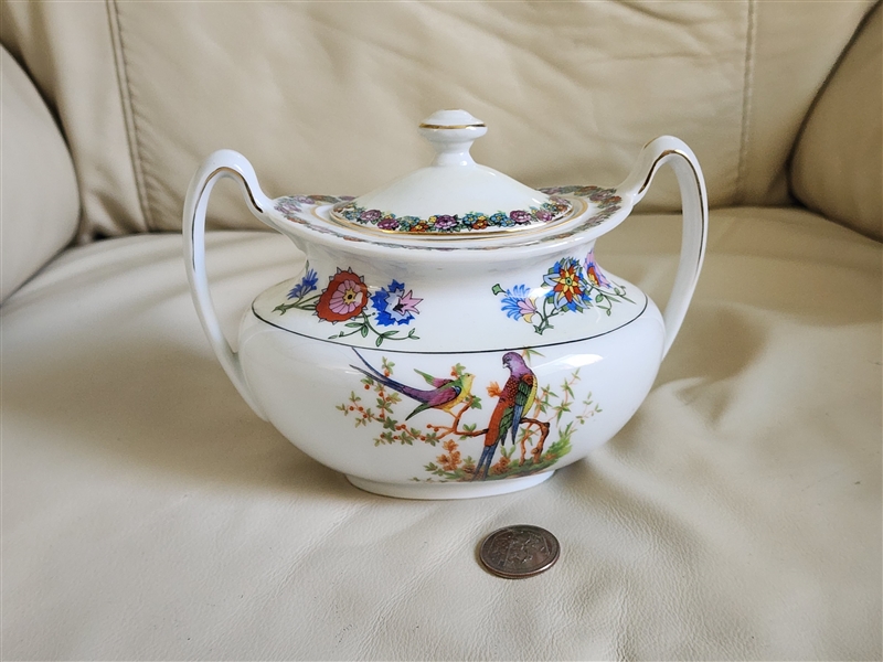 Phoenix China porcelain sugar bowl Checho Slovakia elegant table setting accessories