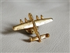 Military airplane gold color metal pin collectible unisex jewelry collectible