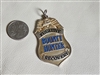 Fugitive Recovery Bounty Hunter Shield Charm Attachment Gold Silver Toy