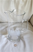 Toscany Krosno Poland Clipper large glass pitcher