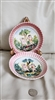 Capodimonte Italy porcelain plates raised relief