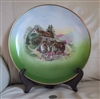 German porcelain 12 in decorative plate landscape