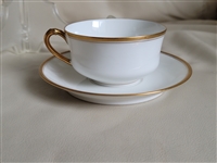 Haviland Limoges France elegant teacup and saucer