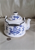 Chadwick CM porcelain teapot with metal handle