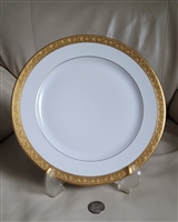 White gold rim porcelain plate Rosenthal Picard