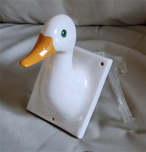 Porcelain duck goose head wall decor display