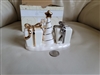 Russ Berrie Christmas porcelain shakers set