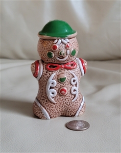 Japanese porcelain ceramic Gingerbread man shaker