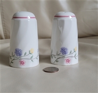 Floral porcelain shakers made in England
