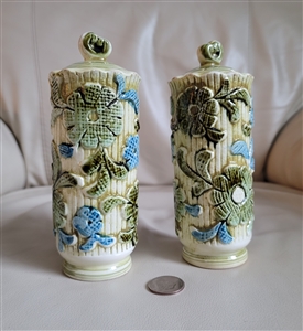 Inarco Japan floral tall salt and pepper shakers
