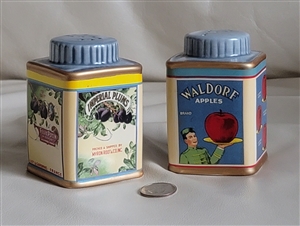 sakura oneida vintage labels porcelain salt and pepper shaker set