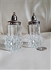 Indiana glass Diamond Cut salt and pepper shaker