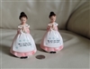 Girls with prayers shakers Enesco made in Japan