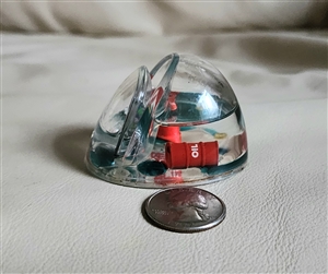 Vintage decor TNT floating barrels water globe notes card holder