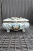 R Capodimonte G B porcelain cherubs box with lid