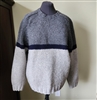 J Crew 100 percent wool mens sweater outerwear, tricolor wool