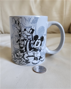 Sketchy Mickey Group Disney porcelain mug