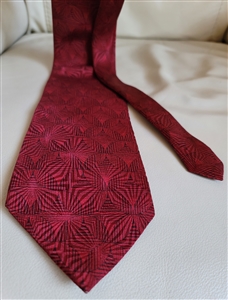 Bill Blass NEO burgundy red silk men tie