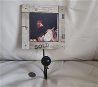 Single hook wall hanger 1st prize rooster tile