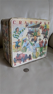 Crabtree and Evelyn London tin lidded box sports