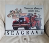 Vintage Fire Department Savage advertising tin