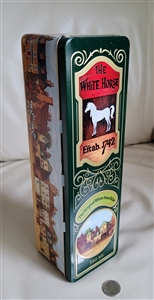English tin box The White Horse Barringer Wallis