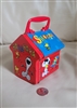Snoopy Woodstock Peanut doghouse tin box