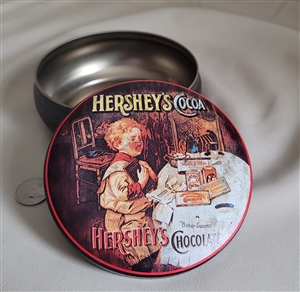 Hersheys Cocoa Chocolate round tin Bristol Ware