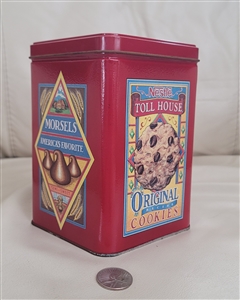 Tin box storage Nestle Toll House cookies