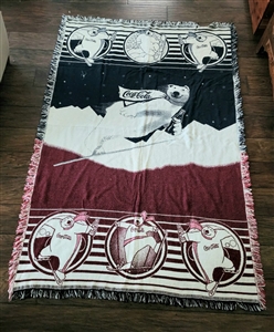Vintage 1990s Coca-Cola polar bears preowned throw