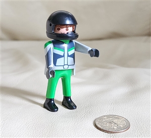 Motorcycle rider collectible Playmobil toys gifts 3 in tall