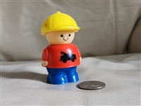 Fisher Price construction worker toy Little People collectible decor