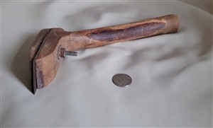 Handcrafted antique scraping tool wooden handle primitive tools collectible handcrafted decor