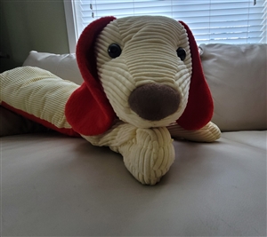 Plush comfort dachshund dog toy pillow