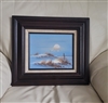 G Heston Beach Dunes vintage oil painting framed