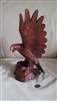 Hand carved wooden majestic Bald Eagle statue